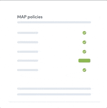 walkthrough of the MAP policy