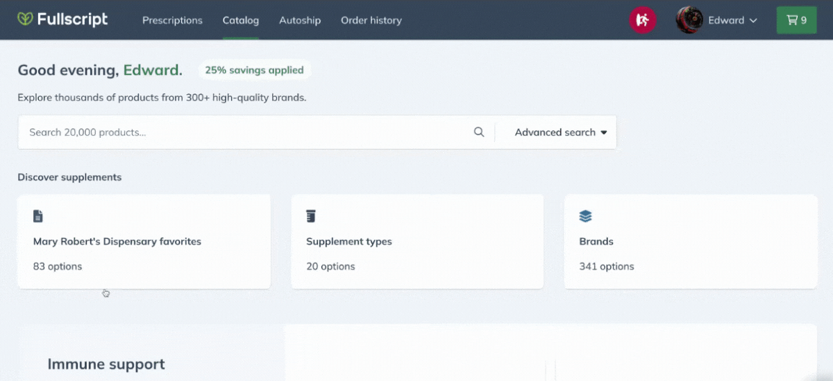 fullscript benefits for patients auto-ship feature walkthrough