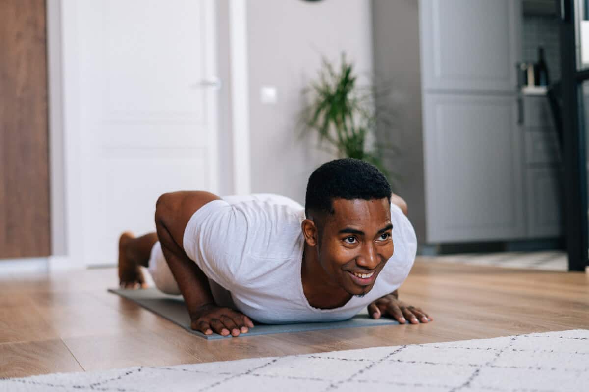 Man doing yoga