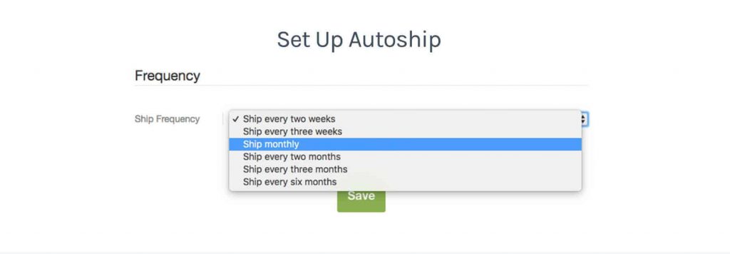 set up autoship - patient view fullscript